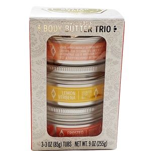 Trader Joe’s Body Butter Trio, Three 3 oz Tubs